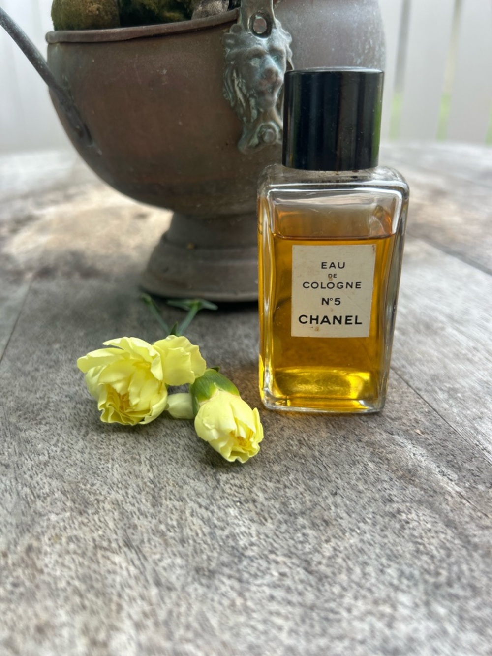 CHANEL No.5 Eau de Cologne Bottle - Amber Liquid, Vintage HTF 1st